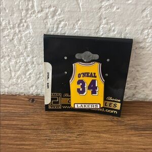 2002 Lakers Shaquille O'Neal Jersey Pin
